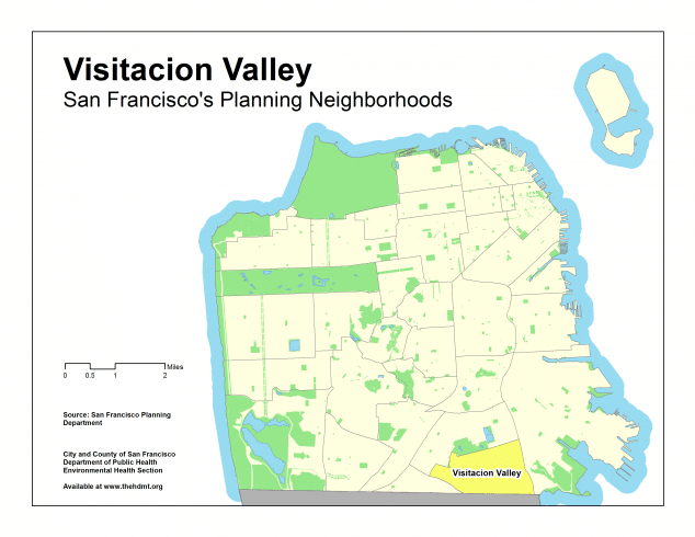 Visitacion Valley In San Francisco County California