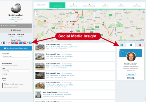 Social Media Insight Website With Showcase Idx
